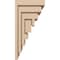 Ekena Millwork 9"W x 9"D x 18"H Wide Landon Rough Cedar Woodgrain TimberThane Corbel, Primed Tan CORUR09X09X18LANRCPR - alternate 6